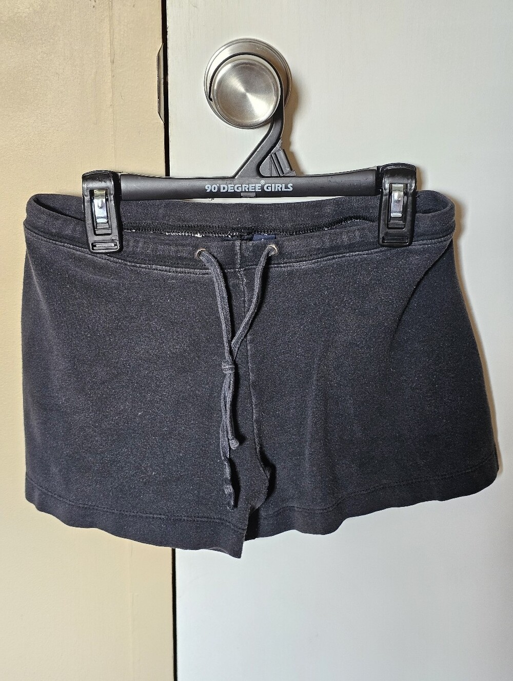 Junior Teen Girls DH Derek Heart Y2K Shorts Size S Small - Black with Drawstring